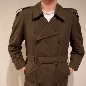 Christian Dior olive green Trenchcoat